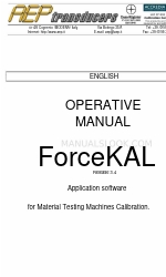 AEP transducers ForceKAL Operatieve handleiding