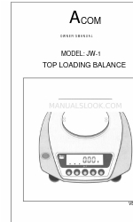 Acom JW-1 Manual del usuario