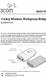 3Com 3CRWE675075 - 11a/b/g Wireless LAN Workgroup Bridge Schnellstart-Handbuch