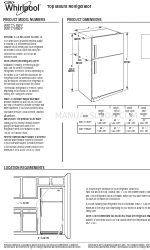 Whirlpool WRT779RWY Dimensions du produit