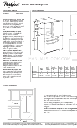 Whirlpool WRX735SDB Dimensi Produk