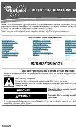 Whirlpool WSR25D2RYB User Instructions