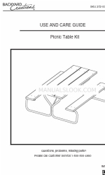 Backyard Creations 272-0095 Manuel d'utilisation et d'entretien