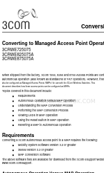 3Com 3CRWE825075A Conversion Manual