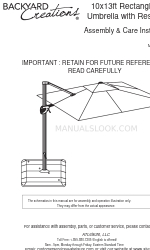 Backyard Creations UMB-952370 Інструкції з монтажу та догляду