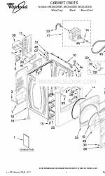 Whirlpool Cabrio WED6400SW0 Lista części