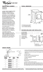 Whirlpool Cabrio WGD6200S Dimensions And Installation Information