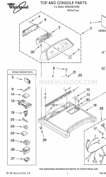 Whirlpool Cabrio WGD6600VW0 Lista de piezas