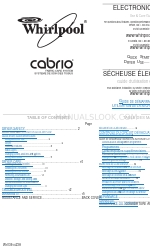 Whirlpool cabrio WGD7600XW1 Use And Care Manual