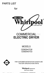 Whirlpool CEM2940TQ0 Lista de peças