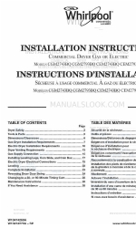 Whirlpool CGM2743BQ Manuale di istruzioni per l'installazione