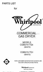 Whirlpool CGM2751TQ0 Daftar Bagian