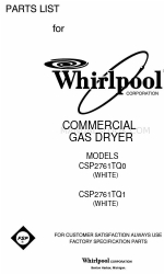 Whirlpool CSP2761TQ0 Технический паспорт