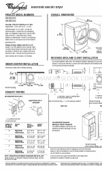 Whirlpool Duet Sport WED8300S Wymiary i informacje dotyczące instalacji