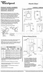 Whirlpool Duet Steam WED9270X Wymiary produktu