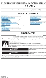 Whirlpool Duet Steam WED95HEX Manual de instrucciones de instalación