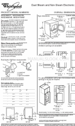 Whirlpool Duet Steam WGD9600T Wymiary