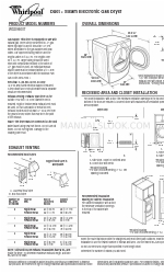 Whirlpool Duet Steam WGD9600T Wymiary