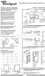 Whirlpool Duet Steam WGD9600T Wymiary produktu