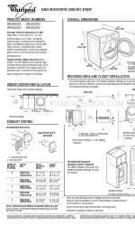 Whirlpool Duet WED9200S Dimensiones