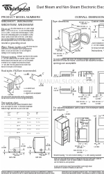 Whirlpool Duet WED9450W Dimensi dan Informasi Instalasi