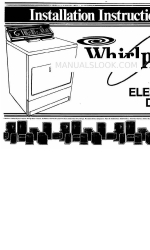 Whirlpool ELECTRIC DRYER インストレーション・インストラクション