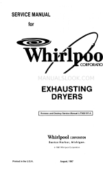 Whirlpool Exhausting Dryers Руководство по эксплуатации