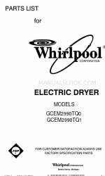 Whirlpool GCEM2990TQ1 Список деталей