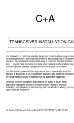 CalAmp 520004-1 Installatiehandleiding