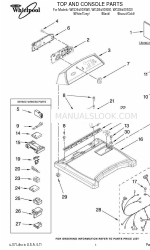 Whirlpool WGD6400SB0 Lista de piezas