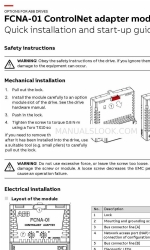 ABB ControlNet FCNA-01 Quick Installation And Start-Up Manual