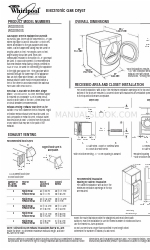 Whirlpool WGD8300S Dimensi dan Informasi Instalasi