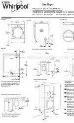 Whirlpool WGD9150W 寸法と設置