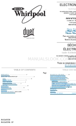 Whirlpool WGD9250WL - Duet Lunar - Gas Dryer Manuale d'uso e manutenzione