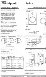 Whirlpool WGD94HEX Размеры изделия