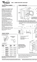 Whirlpool WGD9500T Boyutlar