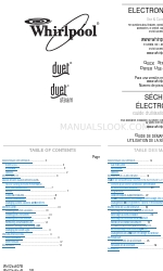 Whirlpool WGD9550 Manual de uso y mantenimiento