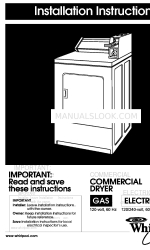 Whirlpool YCEE2760KQ1 Installation Instructions Manual