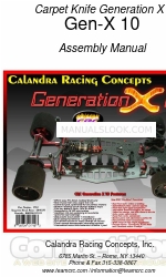 Calandra Racing Concepts Carpet Knife Generation X 10 Montageanleitung