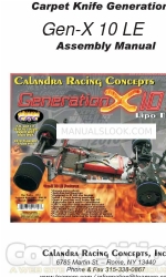 Calandra Racing Concepts Carpet Knife Generation X 10 LE 조립 설명서