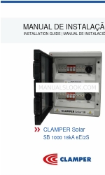 Clamper Solar SB 1000 18kA 6E/2S インストレーション・マニュアル