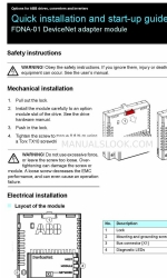 ABB FDNA-01 빠른 설치 및 시작 매뉴얼