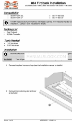 FireplaceXtrordinair 96100841 Installatie-instructies