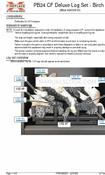 FireplaceXtrordinair PB24 CF Deluxe 빠른 시작 매뉴얼