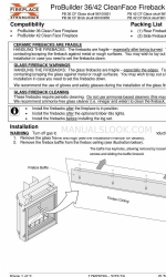 FireplaceXtrordinair ProBuilder 36 CleanFace Instalasi