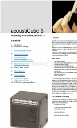 AER acoustiCube 3 Manual de instrucciones