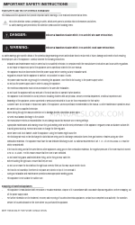 Whirlpool 809 Instrucciones importantes de seguridad Manual