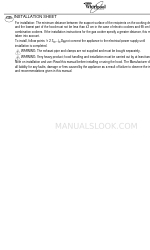 Whirlpool AKR 960 Installationsblatt