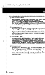 Whirlpool AKR424 Installation Sheet