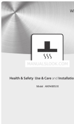 Whirlpool AKR4985/IX Manual de salud y seguridad, uso y cuidado e instalación